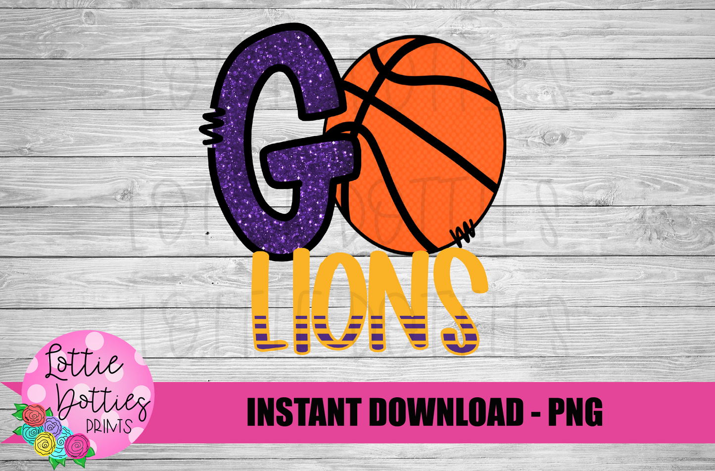 Go Lions PNG - Lions -  sublimation design - Digital Download