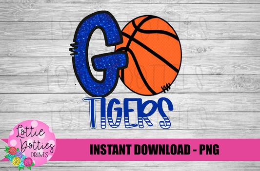 Go Tigers PNG - Tigers sublimation design - Digital Download