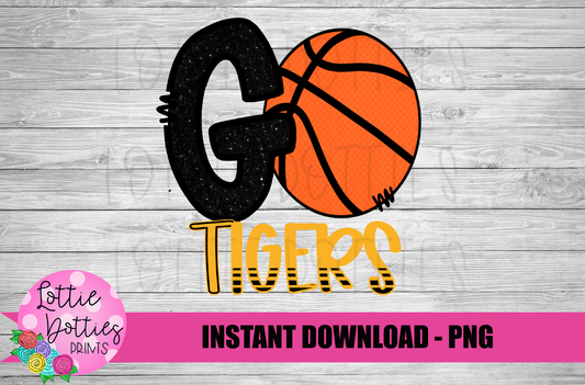Go Tigers PNG - Tigers sublimation design - Digital Download