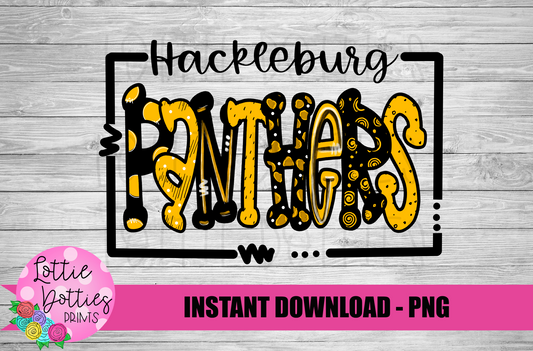 Hackleburg Panthers  PNG - Panthers Sublimation  - Digital Download