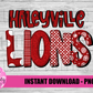 Haleyville Lions PNG - Lions -  sublimation design - Digital Download