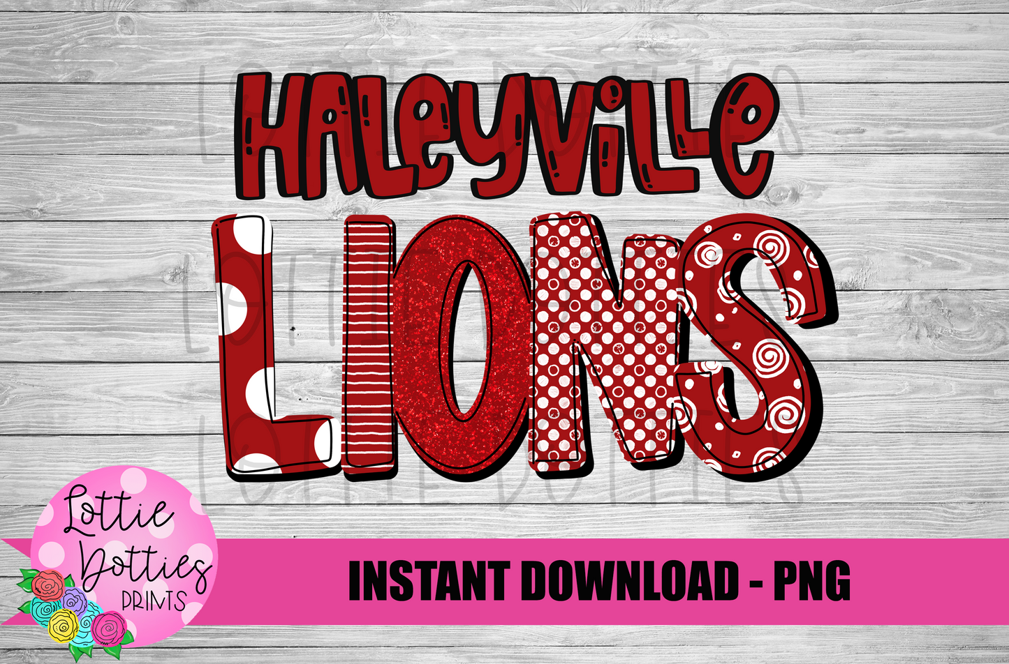 Haleyville Lions PNG - Lions -  sublimation design - Digital Download