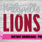 Haleyville Lions PNG - Lions -  sublimation design - Digital Download