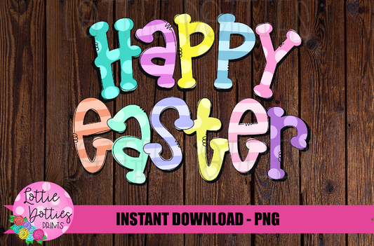 Happy Easter PNG - Easter Sublimation - Digital Download