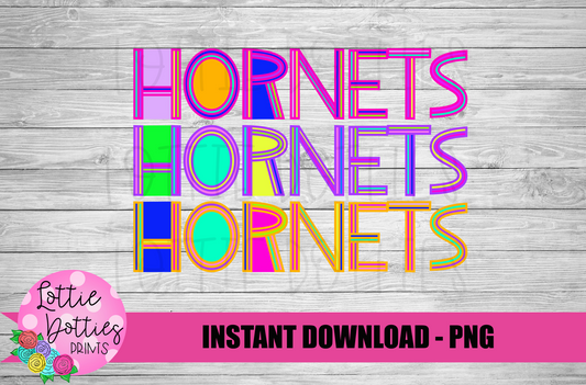 Hornets PNG -  Hornets   -  sublimation design - Digital Download