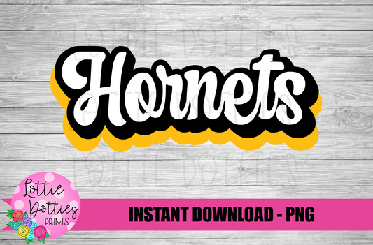 Hornets PNG -  Hornets   -  sublimation design - Digital Download