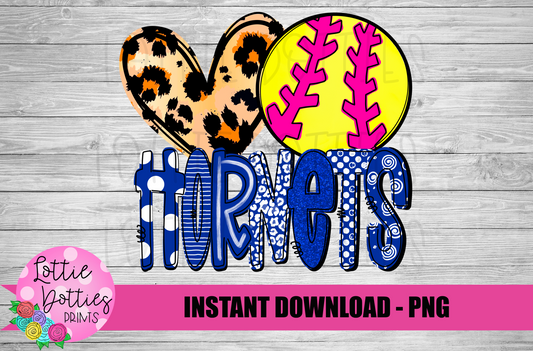 Hornets Softball PNG -  Hornets   -  sublimation design - Digital Download