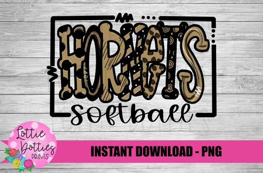 Hornets Softball PNG -  Hornets   -  sublimation design - Digital Download