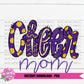 Cheer Mom Png - Cheerleader Sublimation File - Black and Gold - Instant download - Digital Download