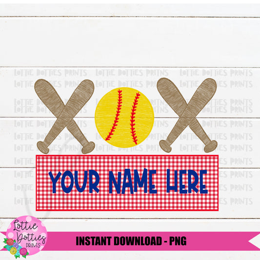 Softball  Png - Kids Softball  Design - Sublimation File - Instant download - Digital Download
