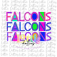 Falcons PNG - Falcons  -  Sublimation design - Digital Download