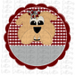 Bulldog Scallop Png - Sublimation Design- Digital Download