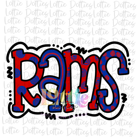 Rams PNG - Rams Sublimation design - Digital Download