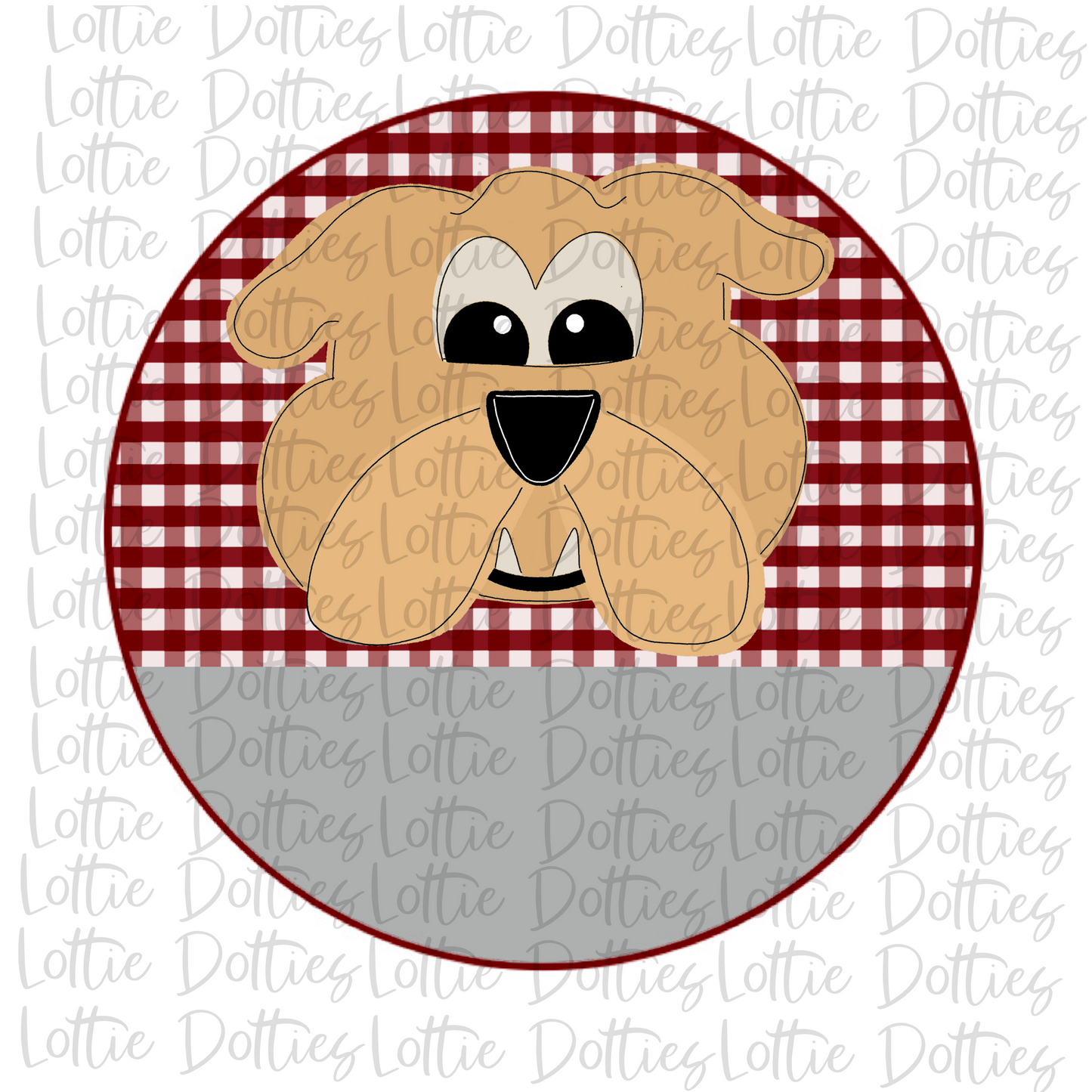 Bulldog Circle Design Png - Sublimation Design- Digital Download