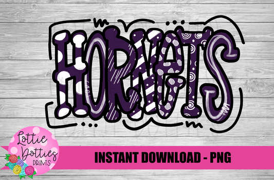 Hornets-  PNG -  Hornets   -  sublimation design - Digital Download