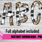 Leopard Soccer Alphabet - Alpha Pack - Alphabet Clipart - Instant Download  - Alpha Pack