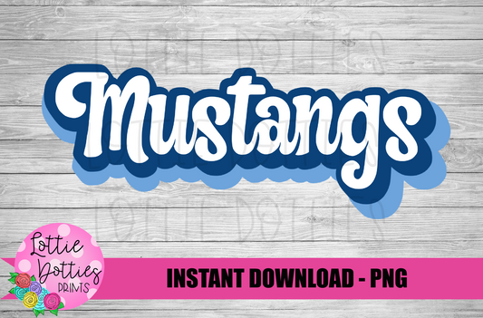 Mustangs PNG - Mustangs -  sublimation design - Digital Download