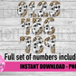 Leopard Soccer Number Alphabet - Number Alpha Pack - Alphabet Clipart - Instant Download  - Alpha Pack