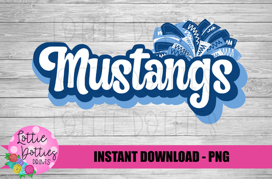 Mustangs PNG - Mustangs -  sublimation design - Digital Download