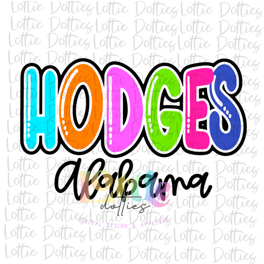 Hodges Alabama PNG - sublimation design - Digital Download