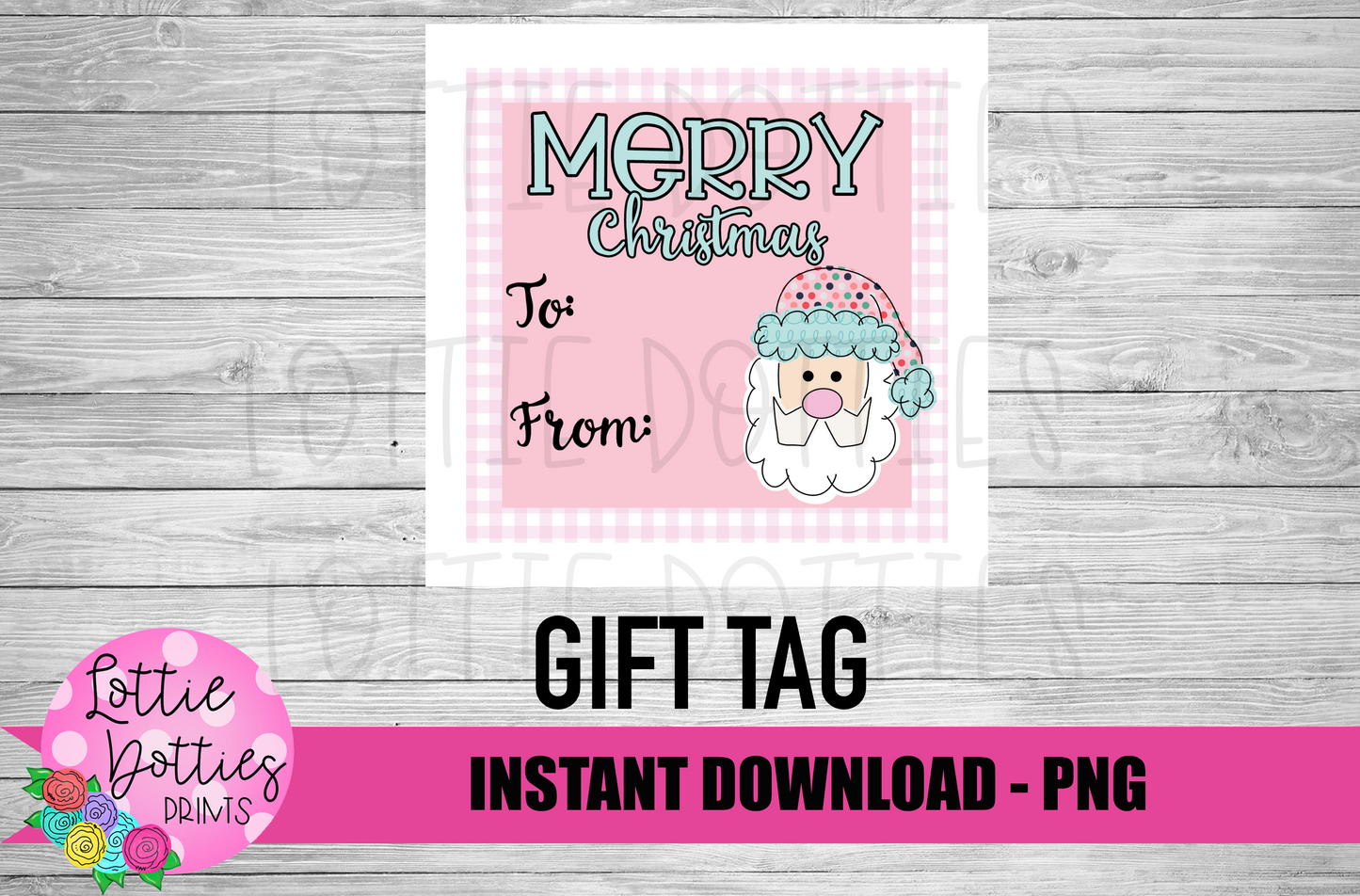 Christmas Gift Tag Png - Santa Gift Tag - Christmas Gift tags