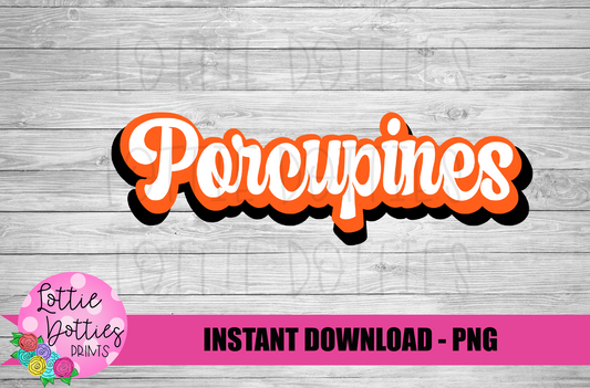 Porcupines PNG - Porcupines Sublimation  - Digital Download