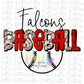 Falcons Baseball - Sublimation Design - Falcons  Sublimation- Digital Download