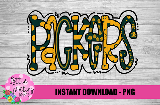 Packers Png - Mascot  Sublimation Design - Digital Download