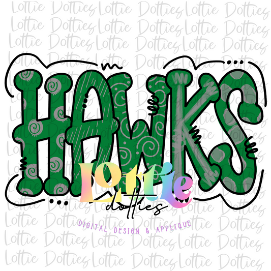 Hawks Png - Mascot  Sublimation Design - Digital Download