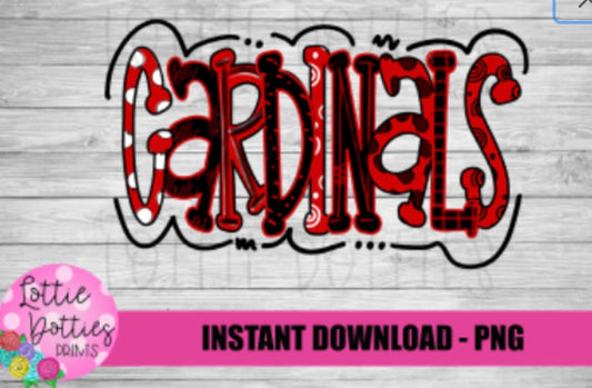 Cardinals PNG - Cardinals Sublimation design - Digital Download