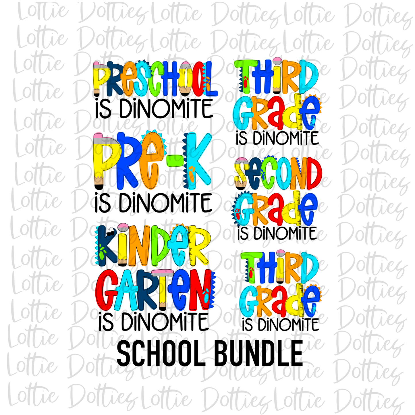 School Grade Bundle - School Bundle - Instant Download