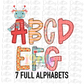 Love Bot Alpha - Love Machine - Valentine’s Day Alpha - Alphabet Clipart - Instant Download  - Alpha Pack