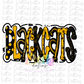 Blackcats - PNG - Blackcats - Sublimation - Black and Gold - Digital Download