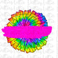 Tie Dye Pom Png - Cheer Sublimation File - Instant download - Digital Download