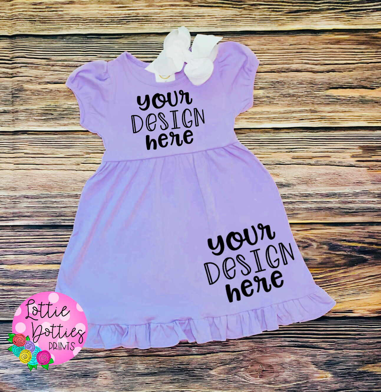 Kids Mock Up -  Blanks Boutique Lavender  Dress- Mock Up - Digital Download