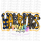Warriors  Png - Mascot  Sublimation Design - Digital Download