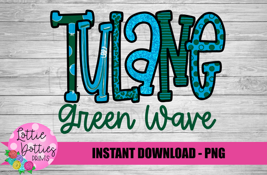 Tulane PNG - Tulane Sublimation- Digital Download