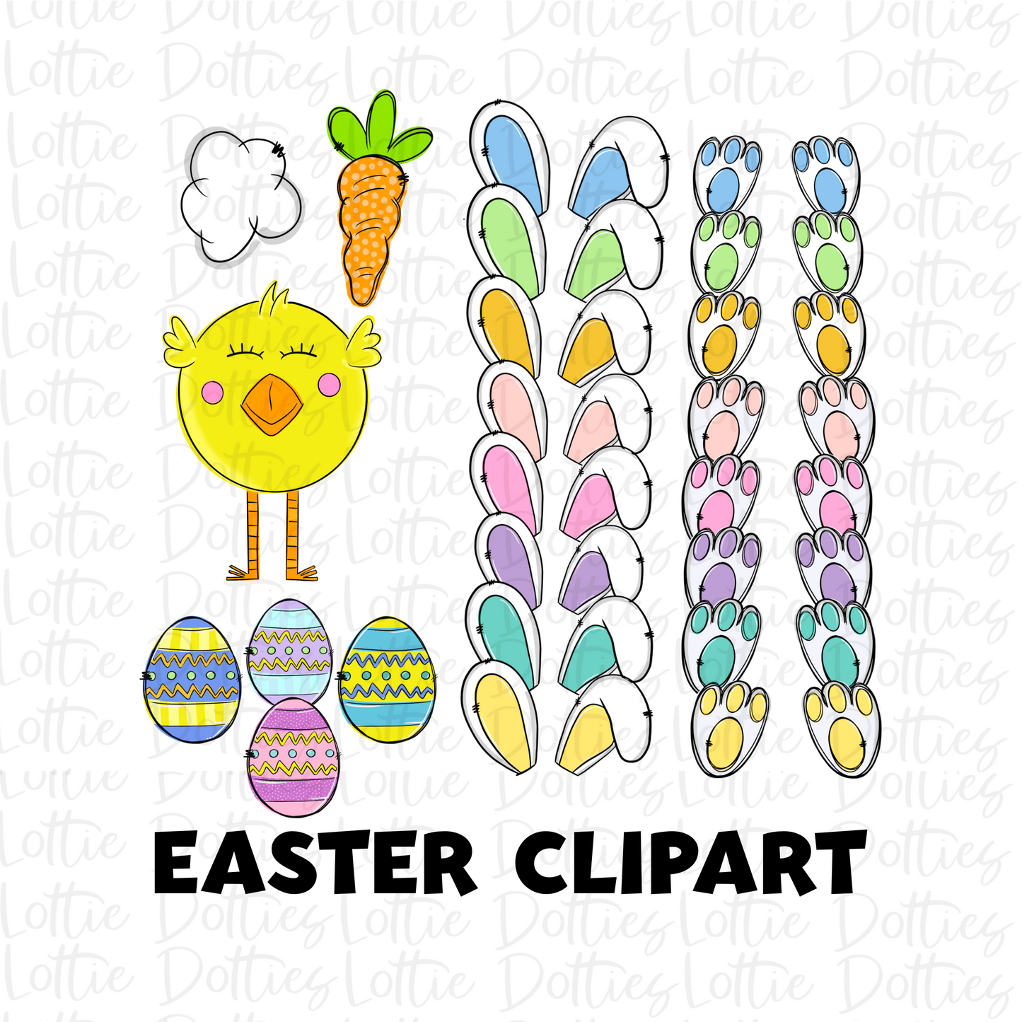 Easter Clipart Bundle Png - Easter Design - Easter