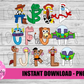 Toy inspired Alphabet - Alpha Pack - Alphabet Clipart - Instant Download  - Alpha Pack