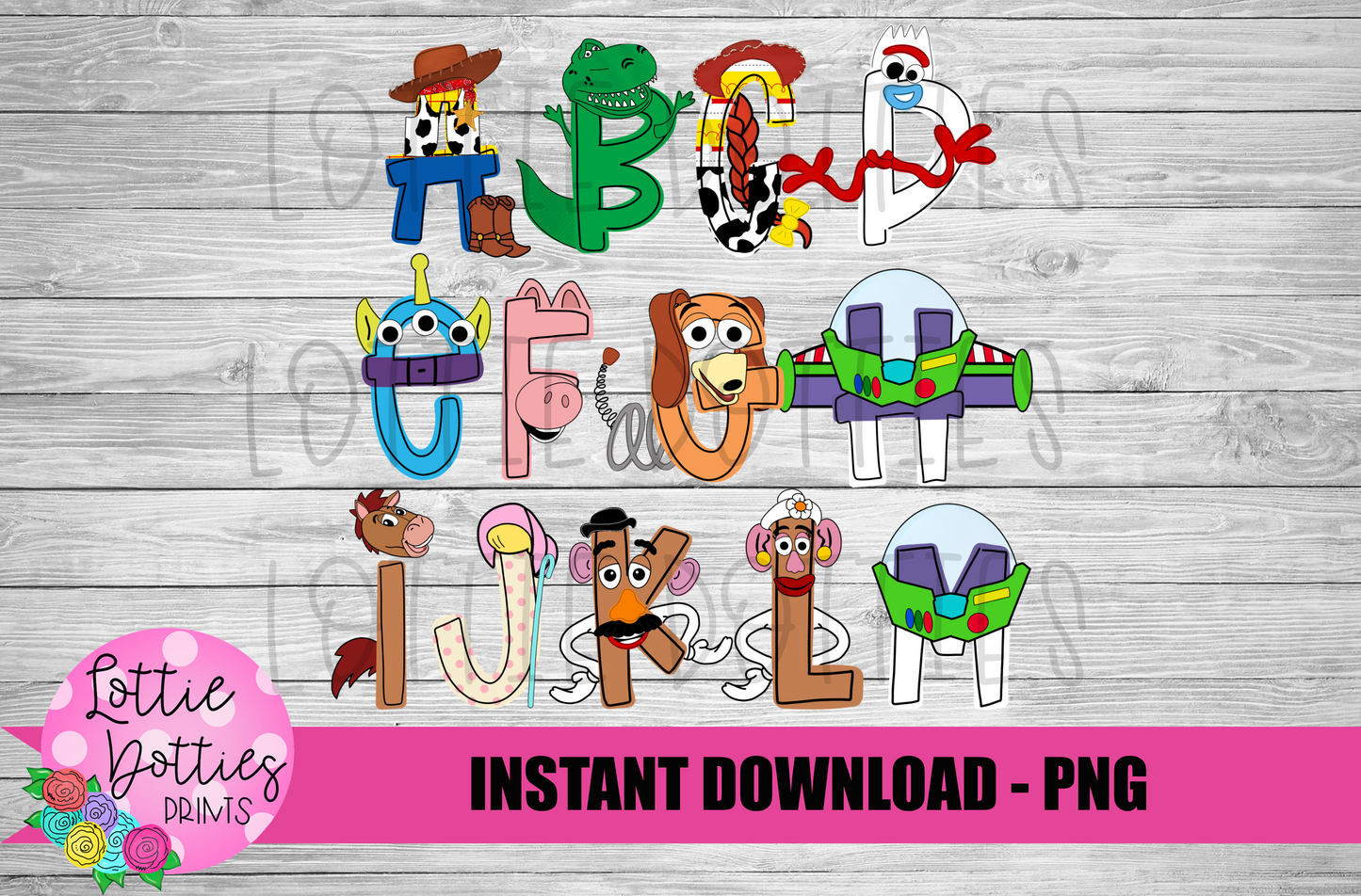 Toy inspired Alphabet - Alpha Pack - Alphabet Clipart - Instant Download  - Alpha Pack