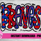 Braves PNG - Braves sublimation design - Digital Download - Royal and Red