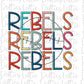 Rebels Baseball - PNG - Baseball Sublimation design - Digital Download