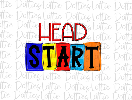 Head Start PNG - Back To School - Sublimation - Digital Download