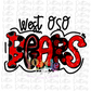 West OSO Bears PNG - Bears  sublimation design - Digital Download