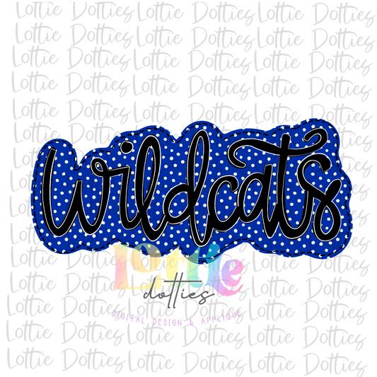 Wildcats Royal and Black - PNG - sublimation design - Digital Download