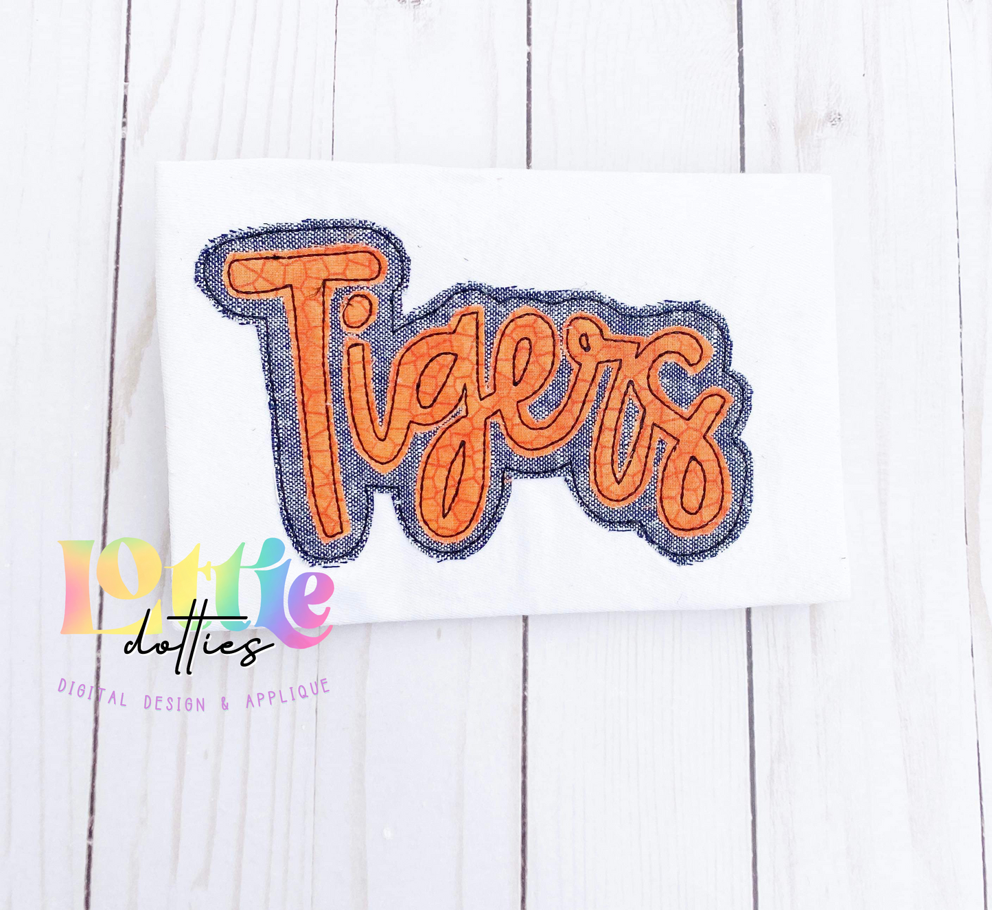 Tigers Applique Design - Machine Embroidery - Instant Download - Christmas Applique