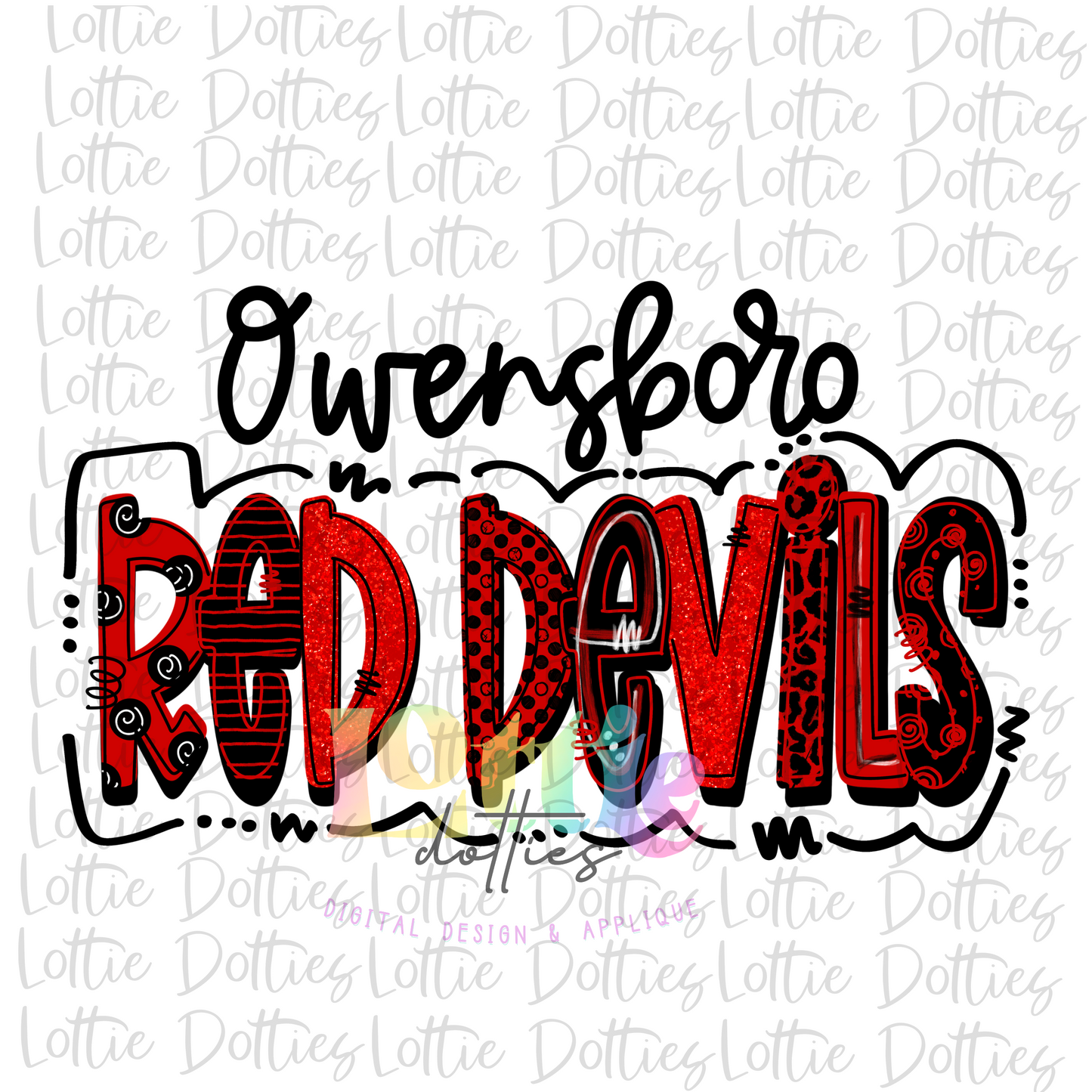 Owensboro Red  Devils Png - Devils Sublimation Design - Digital Download