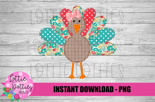 Turkey Png - Thanksgiving Sublimation Design- Digital Download