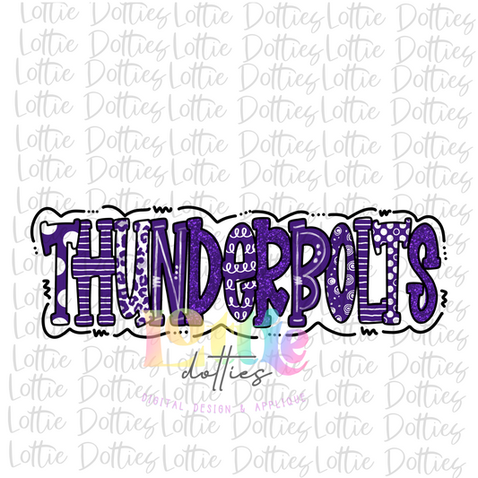 Thunderbolts - PNG   - Instant Download - Digital Download - Sublimation Design