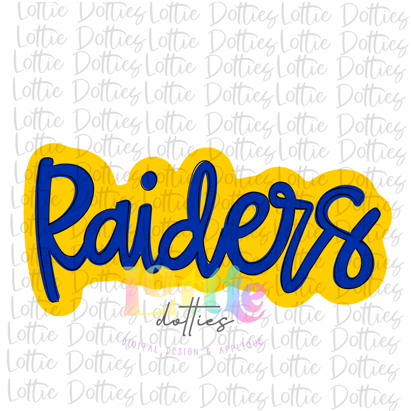 Raiders - PNG - sublimation design - Digital Download - Royal and Gold